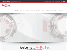 Tablet Screenshot of mypronet.asia